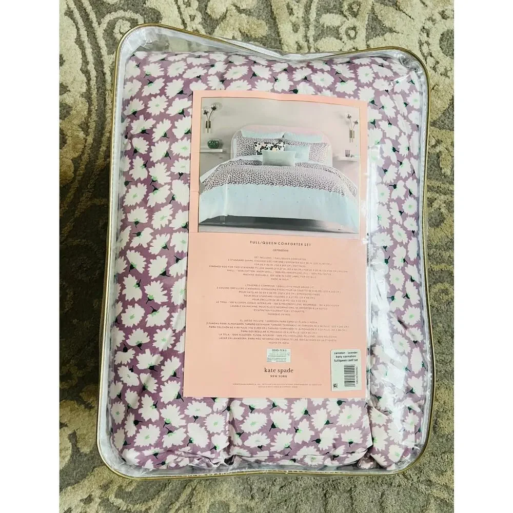 New❤️Kate Spade Cotton Floral Full/Queen Comforter Set